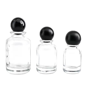 50ml Crimp Neck <b>Perfume</b> <b>Bottle</b> High Grade Glass <b>Spray</b> Empty <b>Bottle</b> Press Type Portable With Wooden Cap - Product Image 1