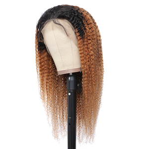 1B/30 kinky tóc giả xoăn 13X4 ren phía trước tóc giả nguyên Brazil tóc con người afro kinky xoăn tóc con người ren phía trước tóc giả cho phụ nữ da đen - Product Image 3