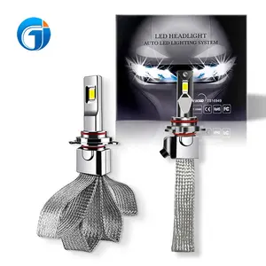 Jg 10c Wisdome High Power 100W Koperen Strip Koeling Led H4 H7 H11 Canbus Auto Lamp Koplamp 3570 Led Fanless H15 Led Koplamp