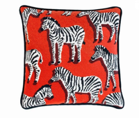 Housse de coussin personnalisée moderne en coton 100% tricoté, jetable, rectangulaire, avec fermeture éclair cachée, surpiqûres fantaisie