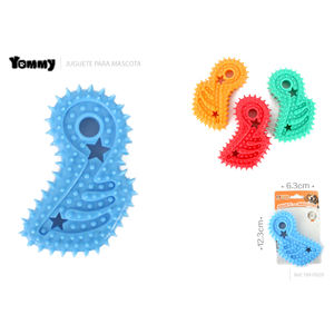 Giocattolo da masticare per cani Yommy Pet, 12,5 cm, in TPR, con stelle e punte. - Product Image 3