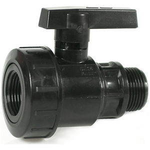 Connettore per Acqua da Giardino Maschio-Femmina con Valvola a Dado Singolo da 3/4 Pollici - Product Image 1