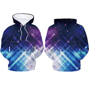 Wholesale All Over Sublimation Printed <strong>Zip</strong> up 3D Printing Hoodies <strong>Sweatshirt</strong> With Hood Pullover Jacket - Product Image 1