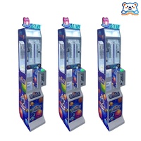 Machine distributrice commerciale compacte de mini-poupées, thème bonbons néon LED, type attrape-jouets d'arcade, pour magasins de détail et cinémas