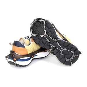 Crampons à glace, Crampons à 13 dents en acier inoxydable, Pointes à glace, Pointes en acier inoxydable, Griffes pour chaussures d'escalade - Product Image 3