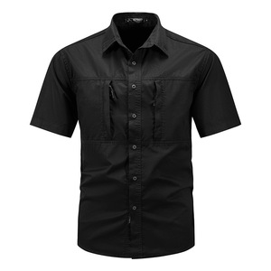 <span class=keywords><strong>Chemise</strong></span> d<span class=keywords><strong>éco</strong></span>ntractée pour <span class=keywords><strong>homme</strong></span> en twill à manches courtes, unie, respirante, séchage rapide, <span class=keywords><strong>éco</strong></span>logique, idéale pour les activités estivales en extérieur - Randonnée, Chasse - Product Image 2