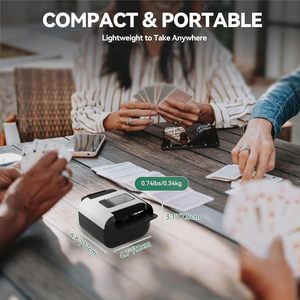 Mélangeur de cartes automatique ABS Kpaw X1 1-2 jeux AUTO/Manuel Léger Faible bruit Portable Rechargeable pour le poker - Product Image 6