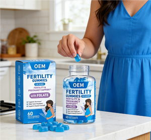 Gomitas <span class=keywords><strong>de</strong></span> Fertilidad para Mujeres OEM con Folato |   60 Sabores <span class=keywords><strong>a</strong></span> Fresa |   Suplemento Dietético para <span class=keywords><strong>el</strong></span> Apoyo del Bienestar Hormonal y Reproductivo - Product Image 5