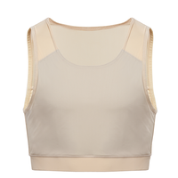ZN Trans Lesbian Pull-on Closure Plus Size Chest Binder for Tomboy Clothes Torsolette Short Tank Bustier Top Oversize