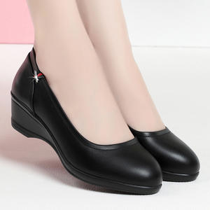 <span class=keywords><strong>Chaussures</strong></span> tendance Xuanhui, antidérapantes, sexy, élégantes, confortables, à talons compensés, pour femmes, <span class=keywords><strong>chaussures</strong></span> de bureau <span class=keywords><strong>noires</strong></span> - Product Image 5