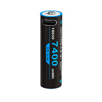 Batería de Litio 18650 de 3.7V Recargable con Puerto Tipo-C de Alta Capacidad para Bicicletas/Scooters Eléctricos, China