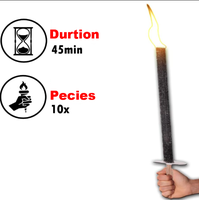 Manche en bois feu torche cire torche brûlant 60 90 minutes maison fête en plein air jardin décoration coton cire lampe de poche
