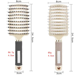 Brosse à cheveux Fengjin Rainbow avec dégradé <span class=keywords><strong>pastel</strong></span>, brosse à cheveux démêlante <span class=keywords><strong>pour</strong></span> cheveux bouclés, brosse à cheveux démêlante <span class=keywords><strong>pour</strong></span> cheveux secs et mouillés, peigne à ventilation <span class=keywords><strong>pour</strong></span> le coiffage - Product Image 5