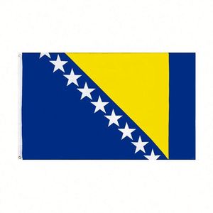 Banderas Personalizadas Promocionales de Poliéster con la Bandera de Bosnia para Festivales - Product Image 1