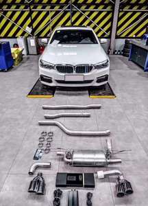 Système d'échappement catback à valve <span class=keywords><strong>JAG</strong></span> 530i pour silencieux Valvetronic en acier inoxydable G30 B48 530i - Product Image 5