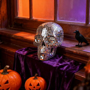 Halloween 3D Disco ball trang trí nội thất sọ xương đầu tình trạng gương bóng sọ nhà Nghĩa Địa trong nhà ngoài trời kỳ nghỉ trang trí - Product Image 3