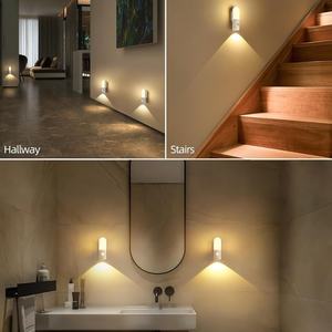 Lampe LED rechargeable USB pour armoire, design moderne sans fil avec détecteur de mouvement, abat-jour en PC pour chambre à coucher, disponible en tailles 20cm/30cm/40cm/60cm - Product Image 4