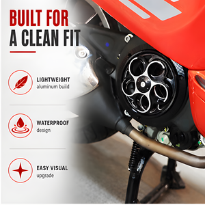Cubierta <span class=keywords><strong>de</strong></span> Ventilador <span class=keywords><strong>de</strong></span> Refrigeración para Motocicleta <span class=keywords><strong>de</strong></span> Aluminio Duradero para Vespa Gts Lx Lxv Sprint Primavera 50 125, Cubierta del Estator del Motor, Rejilla del Radiador - Product Image 2