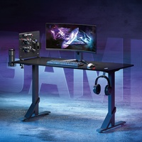 GMD11-3D bureau de jeu à éclairage rvb robuste avec plateau perforé Table d'ordinateur de jeu avec plateau perforé