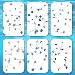 Đại Dương Chủ Đề LED Chuỗi Ánh Sáng Sinh Nhật Trang Trí Cổ Tích Đèn 2M Sao Pin Hoạt Động Màu Xanh Patio Trắng DIY Ngoài Trời Dây Đồng - Product Image 3