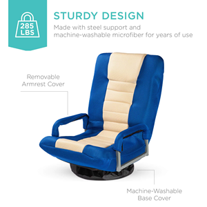 Chaise <span class=keywords><strong>de</strong></span> <span class=keywords><strong>jeu</strong></span> pivotante en tissu moderne ALINUNU 360 degrés, culbuteur <span class=keywords><strong>de</strong></span> sol polyvalent, fonction <span class=keywords><strong>de</strong></span> refroidissement pliable, prix <span class=keywords><strong>de</strong></span> gros pour la télévision - Product Image 5