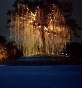 Lámpara Decorativa con Motivo de Árbol de Fibra Óptica, Impermeable IP65, para Eventos en Parques y Paisajes Festivos - Product Image 1