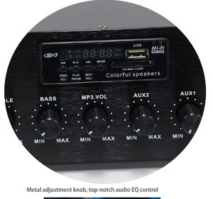 Nhôm PA Hệ Thống Đầy Đủ Với 500W Khuếch Đại Công Suất Hỗ Trợ Cho <span class=keywords><strong>Bluetooth</strong></span> USB <span class=keywords><strong>SD</strong></span> Thẻ MP3 Phát Lại Microphone Loa - Product Image 5