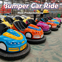 Voiture tamponneuse électrique pour enfants, 2 places, en fibre de verre, pour parcs d'attractions, utilisation intérieure et extérieure, vente en gros directe usine