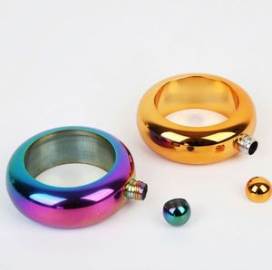 Brazalete Personalizado de Alta Calidad para Mujer, Redondo, de Acero Inoxidable, con Forma de Botella de Licor de 3.5oz - Product Image 3