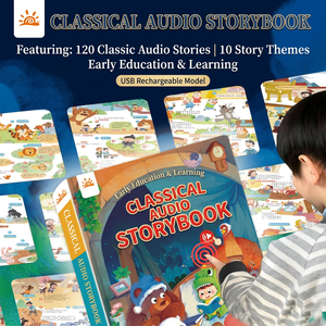 Libro Sonoro Interattivo Personalizzato per Bambini con <span class=keywords><strong>Storie</strong></span> della Buonanotte, Libro Audio Educativo Musicale per la Prima Infanzia - Product Image 2