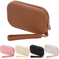 Portable Silicone Maquillage Sac Voyage Étanche Toilette Cosmétique Sac Fermeture À Glissière Organisateur Maquillage Cas
