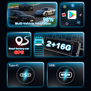 Boîte Ai CarPlay universelle, modèle à prix réduit avec <span class=keywords><strong>Google</strong></span> <span class=keywords><strong>Play</strong></span> Store, <span class=keywords><strong>version</strong></span> WIFI 2+16 Go - Product Image 4