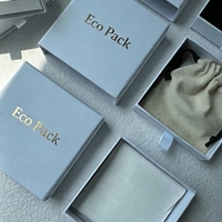 Boîte à bijoux rigide personnalisée en papier avec tiroir coulissant, emballage de bijoux recyclable