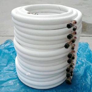 Bobine de <span class=keywords><strong>tube</strong></span> de <span class=keywords><strong>cuivre</strong></span> isolée de climatiseur de système de CVC avec des écrous - Product Image 1