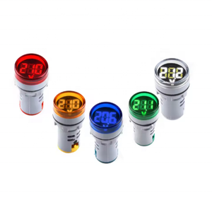 DIY Mini Digital-Voltmeter 22mm Rund DC 6-100V Spannungsmesser Monitor <span class=keywords><strong>LED</strong></span>-Anzeige Pilotlampe Leistungsanzeige - Product Image 1