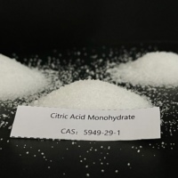 Poudre d'acide citrique monohydraté de qualité alimentaire et industrielle 99% en vrac 25 kg pour détergent à bas prix