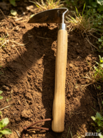 Houe Courbe en Acier Inoxydable, Sarcloir Courbe pour Désherber et Améliorer la Texture du Sol, Outil Agricole pour Jardin et Cour
