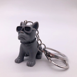 Llavero con forma de dibujos animados para perros, gafas de sol con diseño creativo de pit dog, regalo de promoción - Product Image 3