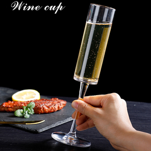 BST Custom 5.5oz Acrylic For <strong>Champagne</strong> <strong>Flute</strong> Goblet Lightweight Luxury Cylinder Plastic Wine Glasses - Product Image 1