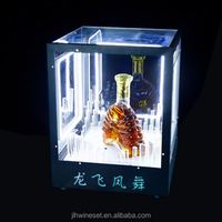 Personnalisé Led Spiritueux Vodka Whisky Brandy champagne Porte-bouteille bar Led Glorifier Display