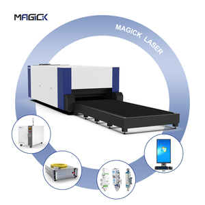 Mklaser tấm không gỉ kim loại sợi laser cắt giá máy đôi nền tảng bao phủ - Product Image 2