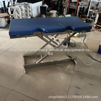 Table d'examen élévatrice à plateau plat en acier inoxydable, réglable en hauteur, pour usage chirurgical et échographique chez les chats/chiens/canins