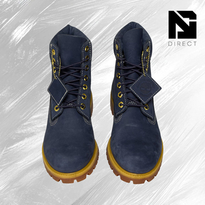 Botas de Cuero 'Peacoat' Impermeables de Primera Calidad de 6 Pulgadas, Botas Martin con Punta Redonda, Cordones y Suela de Goma para Todas las Temporadas - Product Image 4