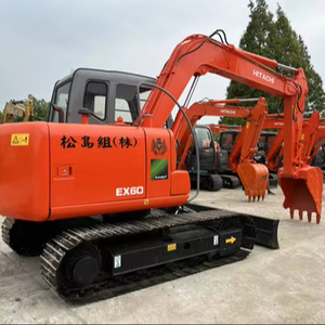 Mini-excavatrice Hitachi ZX60 d'occasion de haute qualité du Japon, type chenillé, moteur, pompe, roulement, modèle 2024, excellent état, prix réduit - Product Image 1