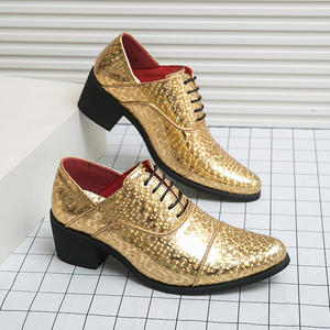 Le scarpe con <span class=keywords><strong>tacco</strong></span> <span class=keywords><strong>alto</strong></span> da <span class=keywords><strong>uomo</strong></span> 2025 aumentano le scarpe da <span class=keywords><strong>uomo</strong></span> in pelle con altezza esterna - Product Image 4