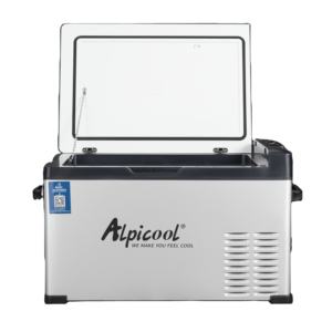 30L Mini Voiture Réfrigérateur <span class=keywords><strong>Alpicool</strong></span> Boîtier Métallique DC 12/24V/AC100-240V Portable Réfrigérateur Voyage Congélateur - Product Image 1