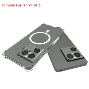 Coque de téléphone magnétique avec airbag, prix de gros direct usine, compatible avec support de voiture, personnalisation du logo OEM ODM, pour Sony <span class=keywords><strong>Xperia</strong></span> 1 VIII - Product Image 3