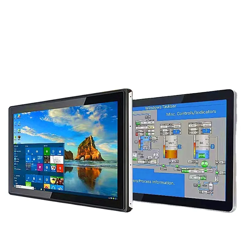 23.6-Inch 10-Point Capacitive Industrial Touch Screen Monitor New USB Interface 16:9 Aspect Industrial Touch Screen Monitor