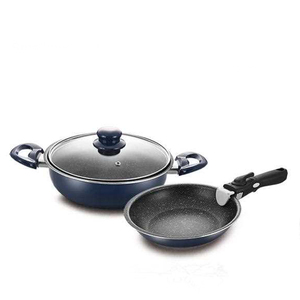 Juego de ollas y sartenes de cocina de inducción personalizadas con <span class=keywords><strong>mango</strong></span> extraíble, wok, ollas para sopa, de aleación de aluminio engrosada, antiadherentes <span class=keywords><strong>Tefal</strong></span>. - Product Image 3