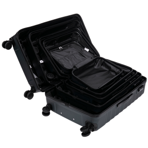 ชุดกระเป๋าเดินทาง 5 ชิ้น ยี่ห้อ W WINGS วัสดุ ABS ล้อคู่หมุนได้ ขนาด 28 นิ้ว 24 นิ้ว 20 นิ้ว 18 นิ้ว 14 นิ้ว รุ่น PEAFOWL พร้อมกระเป๋าเครื่องสำอาง PEA01 ผลิตในประเทศจีน - Product Image 5